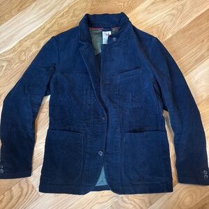 Men's Relwen Corduroy Trap Blazer Size Medium M Dark Navy Excellent